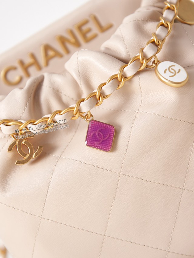 Chanel專櫃新款23P迷你購物袋 AS3793 香奈兒彩色寶石鏈條女款肩背包 djc5292